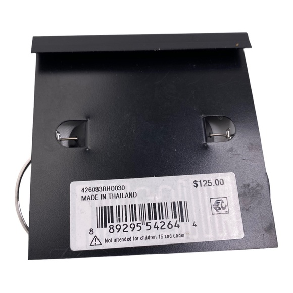 Coach Hoop Belt Buckle Earrings Gold Plated Brass 1 1/4” in diameter NWT $125 - Picture 3 of 3